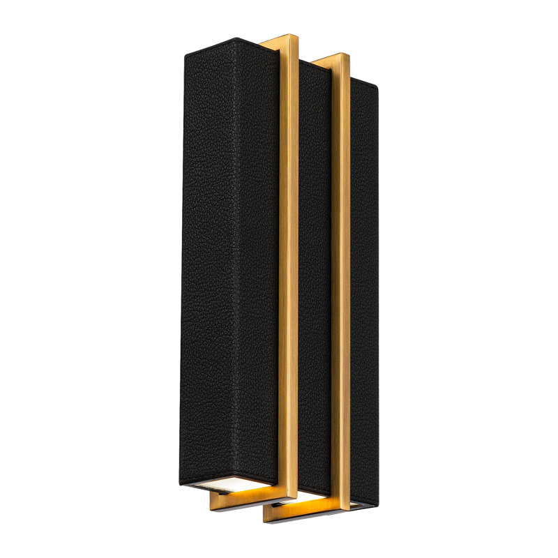Poet 2 - Light LED Dimmable Black/Aged Brass Flush Mount