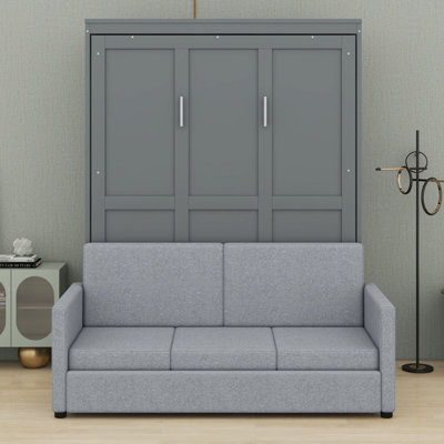 Lit escamotable mural Murphy avec coussin