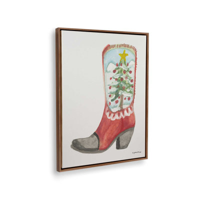 Christmas Boot by Jessica Mingo Art Print