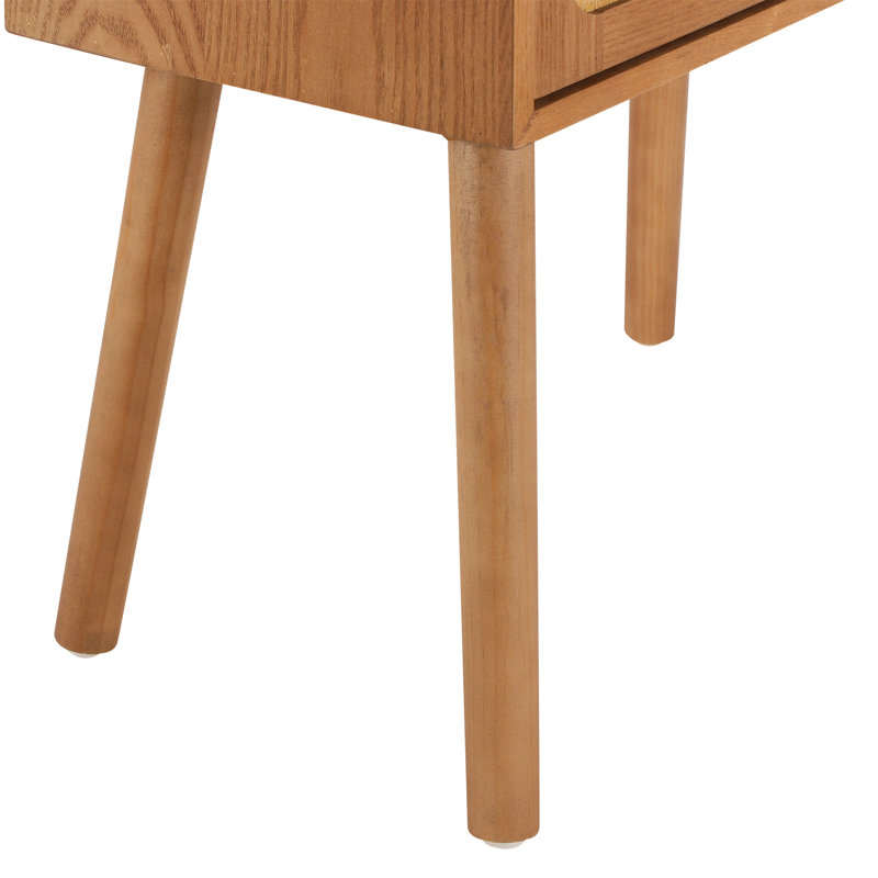 Tables de chevet pivotantes à compartiments cachés, Naturel