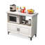 Kitchen Island with Marble Top-846620451