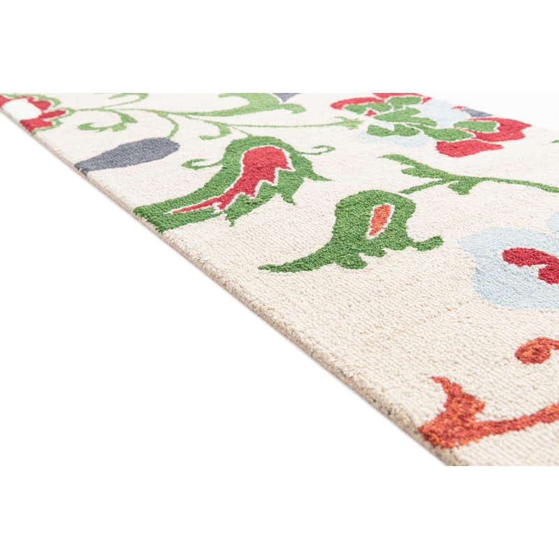 Tapis de couloir ivoire