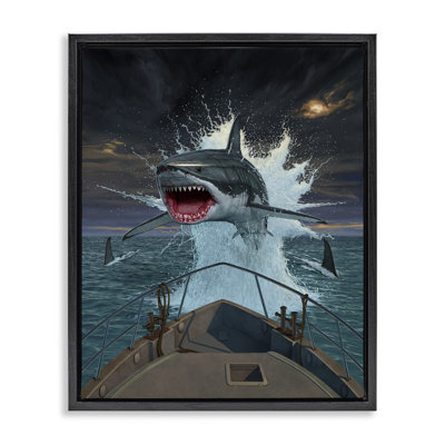 Fish Out Of Water Shark Floating Frame, design by Vincent Hie