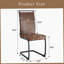 Chaises de salle à manger en tissu de style rétro en suède, pieds en métal robustes, dossier arqué ergonomique + structure en métal renforcé. Ensemble complet: ensemble de quatre pour les réunions de famille. Ensemble de 4.-321455289