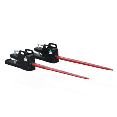 Clamp-on Bale Spear for Tractor Skid Steer Loader