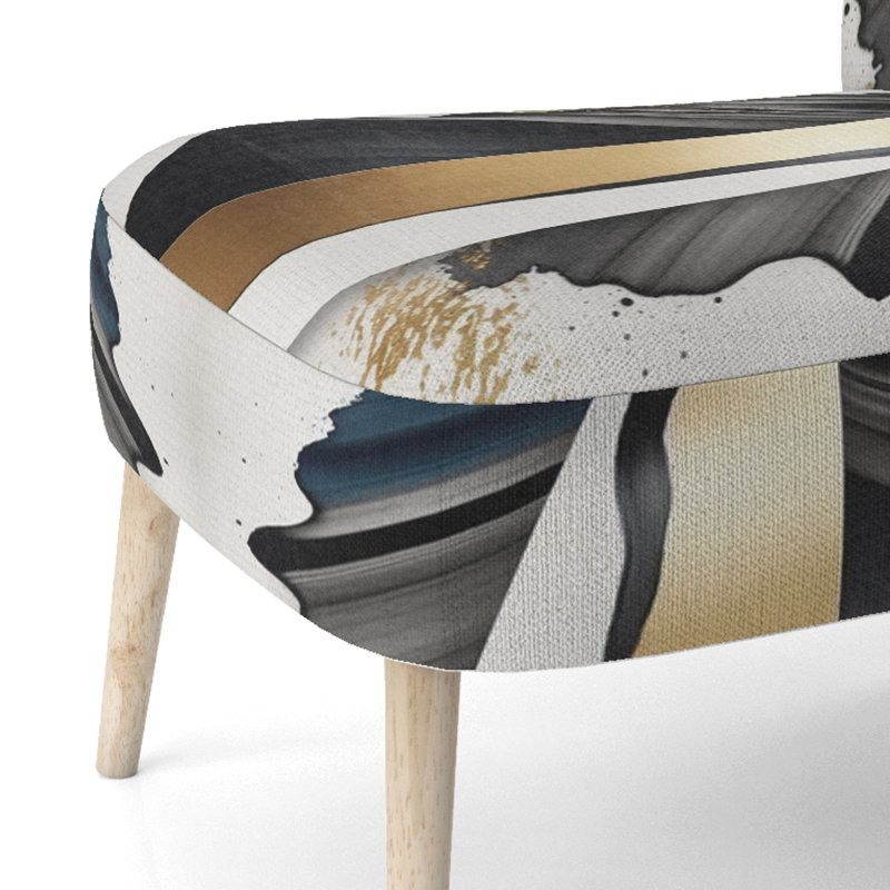 Chaise d'appoint rembourrée Cubist Expression