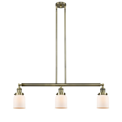 Luminaire suspendu linéaire à 3 lumières pour îlot de cuisine Tom