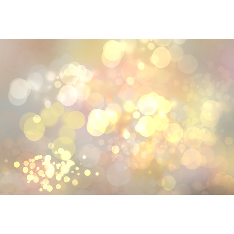 Abstract Golden Festive Bokeh With Glitter Sparkle by Olga Gillmeister - Wrapped Canvas Print, 30cm H x 46cm W x 3.8cm D