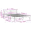 Bed Frame with Headboard Solid Pine Wood-2092905519-2092905528
