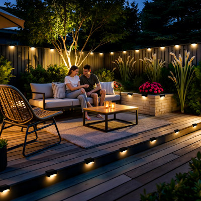 Plastic Solar Powered Step Light Pack