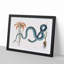 Blue Wampum Snake by Mark Catesby - Picture Frame Painting Print-55679406-55679411