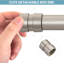 Tringle à rideau de douche à tension de ressort réglable - Conception antidérapante sans perçage, fabrication en métal durable, s'adapte de 32 à 62 pouces-113778152