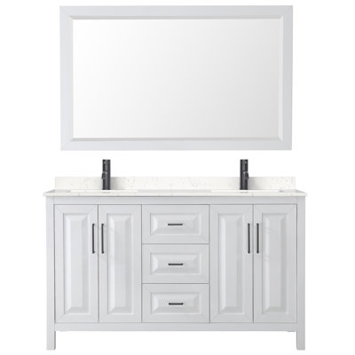 Ensemble de meuble-lavabo double avec miroir Daria