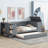 Daybed with Storage Arms, Trundle and Charging Station-1071494496