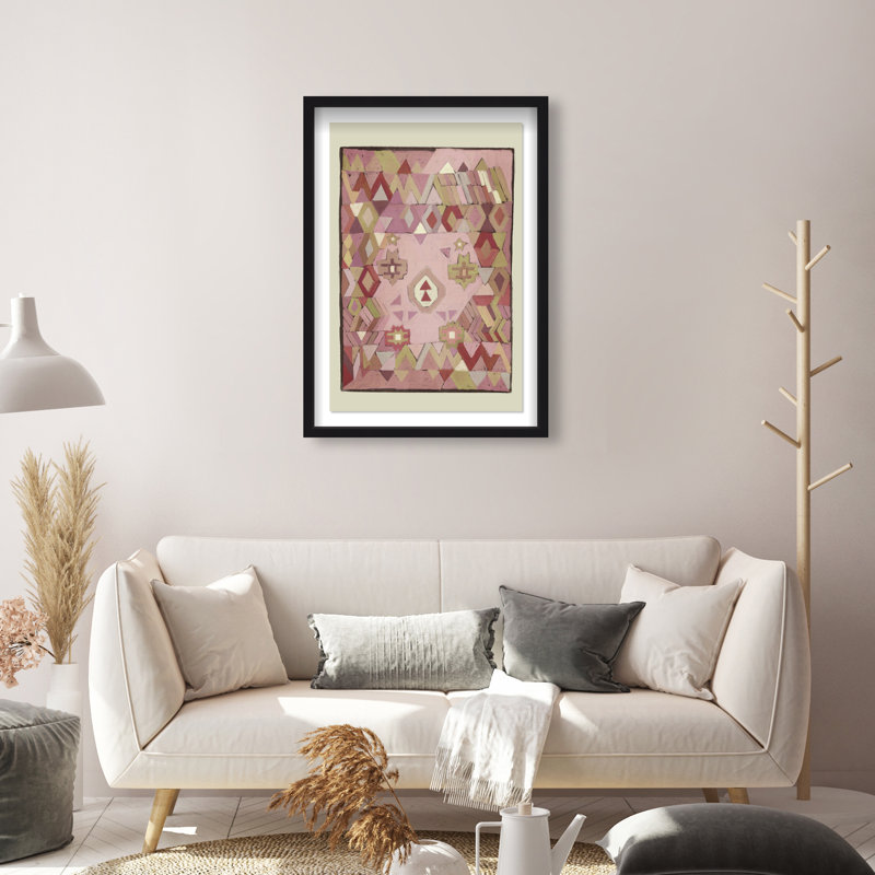 Tapestry Boehme II Framed Graphic Art, 37.5"H x 25.5"W, Black Shadowbox