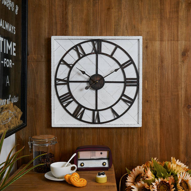 Gracie Oaks Oris Roman Numeral Metal Quartz Movement / Crystal Tabletop ...