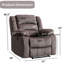 Fauteuil inclinable électrique en microfibre de 37,1 po de largeur-299972345