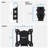 Mount-It Tilting TV Wall Mount Bracket for Small TV & Computer Monitors Fits Up  to 27 Inch Screens