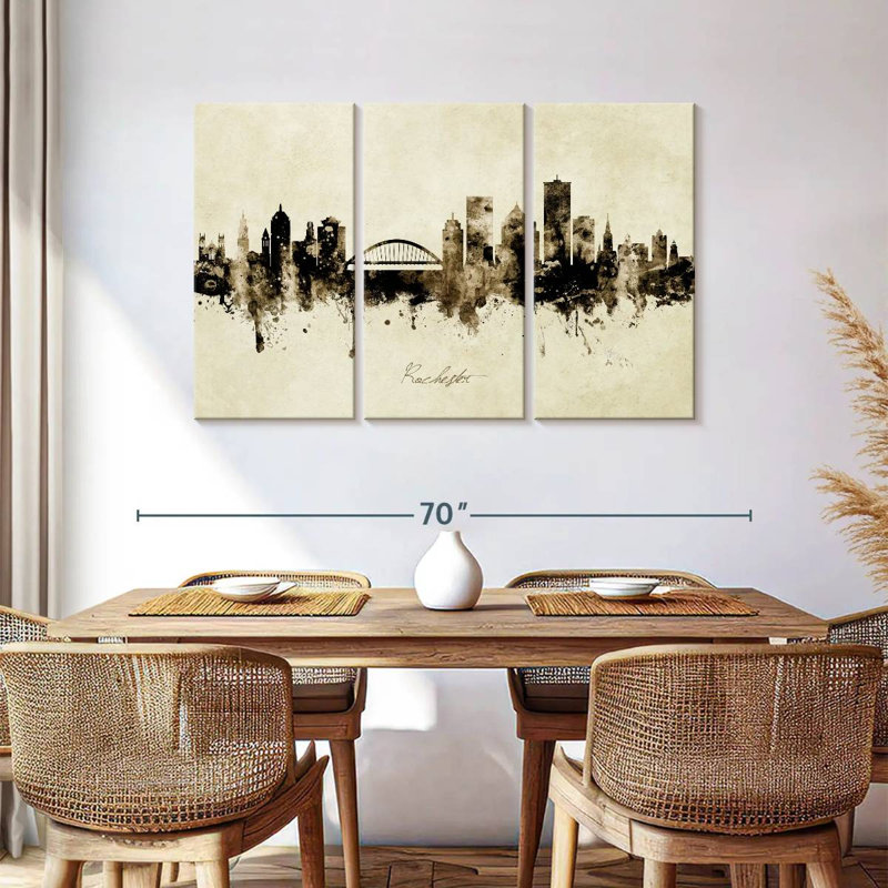 Rochester, New York, horizon III, H 36 po x l 57 po