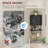 Corner Wall Mount Bathroom Medicine Cabinet With Adjustable Shelf & Towel Bar, 3-Tier Over Toilet Storage Cabinet For Small Space, Black-125974674