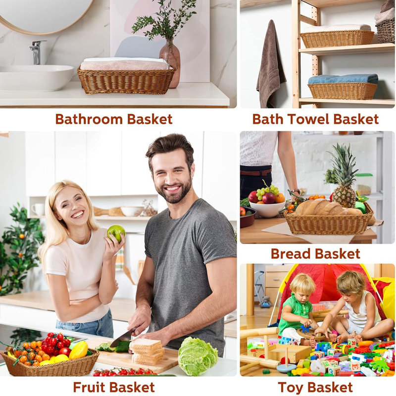 Panier en polypropylène Bay Isle Home ™, 6.36