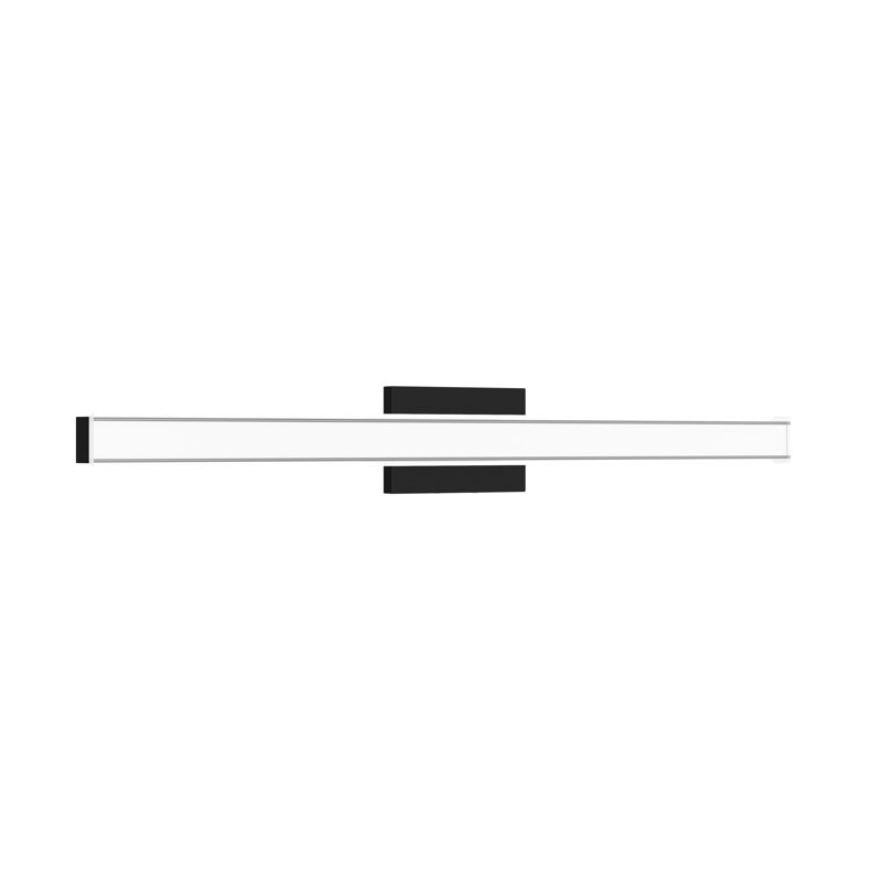Phase 6.3 Collection 36" 5CCT Integrated LED Black Linear Vanity Light, Black, 36"