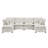 Modern Large U-Shaped Modular Sofa, Freely Combinable 6-Seater Sofa, Convertible To Sofa Bed