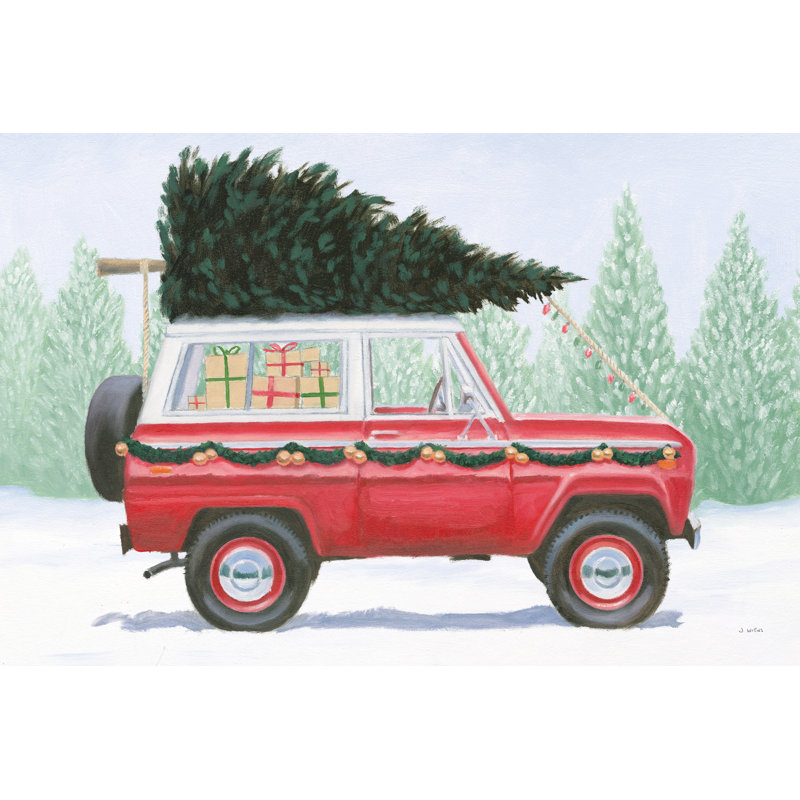 Christmas Farm III by James Wiens - Wrapped Canvas Painting, 24" H x 36" W