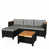 Coussin gris / cadre noir est en rupture de stock
