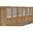 Rustic-Modern Solid Wood Sideboard, Cabinet - 91"