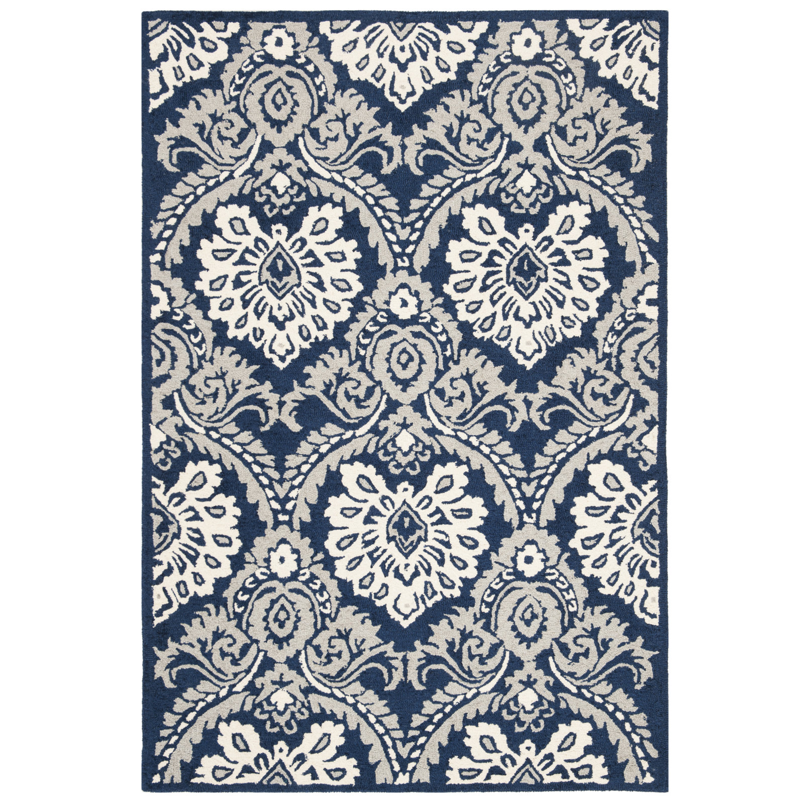 Tansy Handmade Wool Rug, Rectangle 3' x 5'