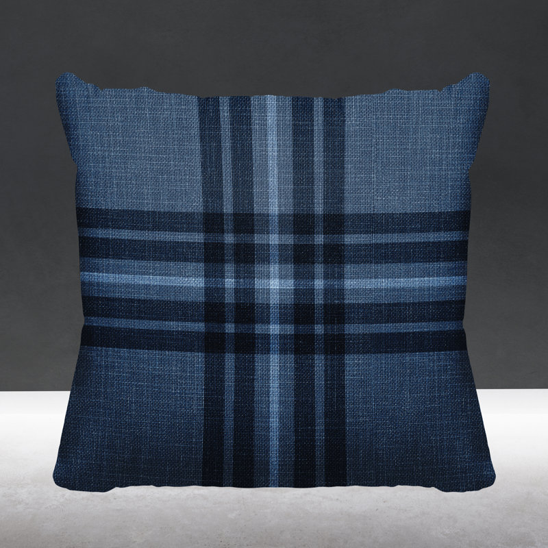 Coussin intérieur / extérieur Brady, L 15 po x H 15 po, Bleu