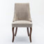 Chaise de salle à manger en rayonne en lin et flocage en lin-1044979864-1044979868