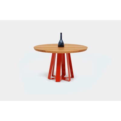 ARS Round Walnut Pedestal Dining Table