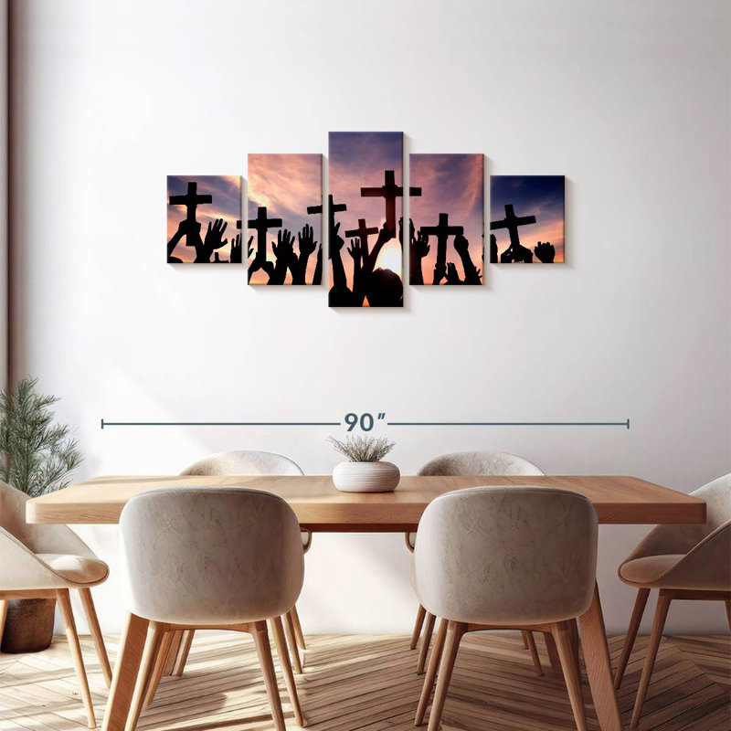 Christian Gathering, 30" H x 68" W