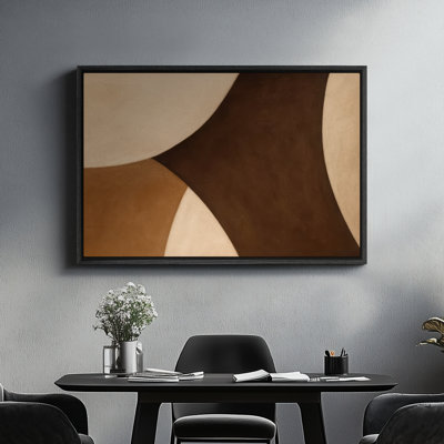 Art mural encadré, impressions murales abstraites rétro pour chambre à coucher - 16 po x 24 po
