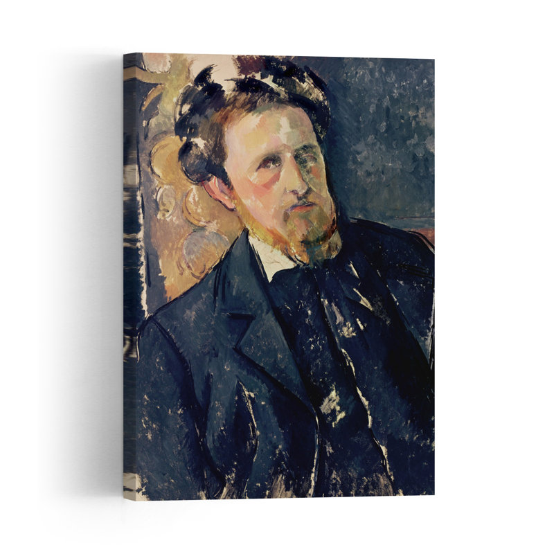 Portrait Of Joachim Gasquet 1896-97 Impressionist Abstract Contemporary Wall Art Print by Paul Cezanne - 1 Piece Wrapped Canvas Wall Art