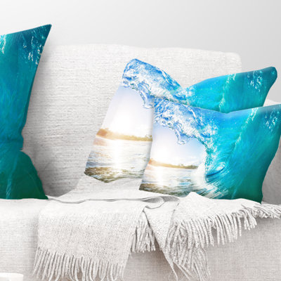 Photographie, plage, près de Cape Town, coussin panoramique