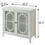 Console blanche avec 2 portes
