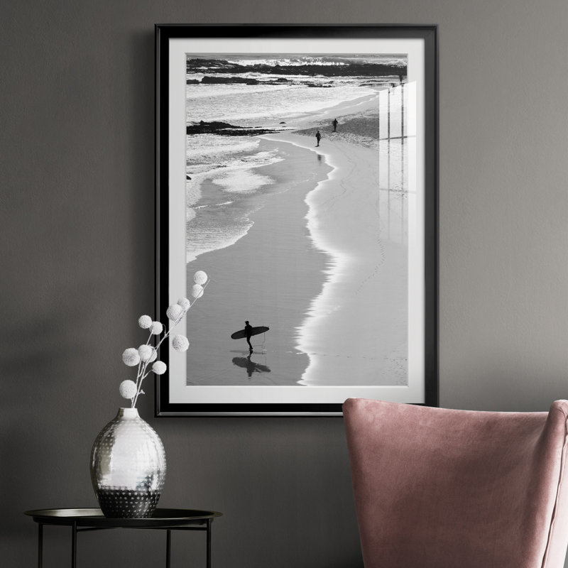 Gold Coast Beach - Photographie de cadre photo sur toile, Cadre noir, H 26,5 po x l 36,5 po x P 1,5 po