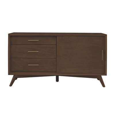 Williams 50" W 3-Drawer TV Stand with Adjustable Shelves