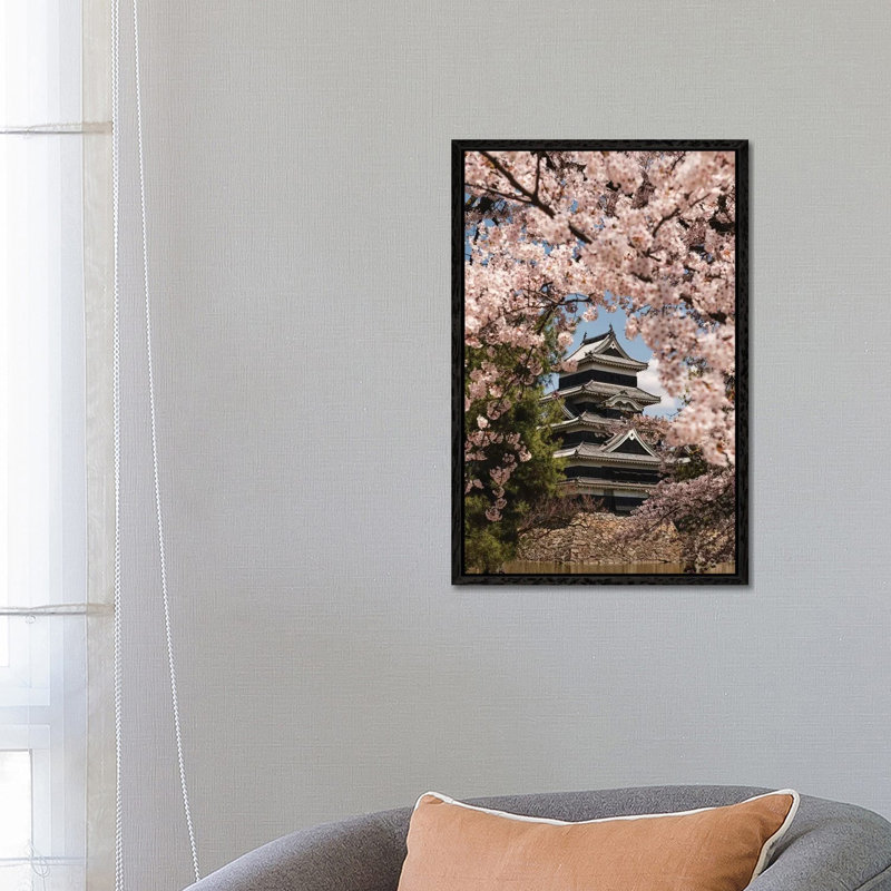 Matsumoto Castle XIII by Daisuke Uematsu - Print on Canvas, 66.04cm H x 45.72cm W x 3.81cm D, Black Framed