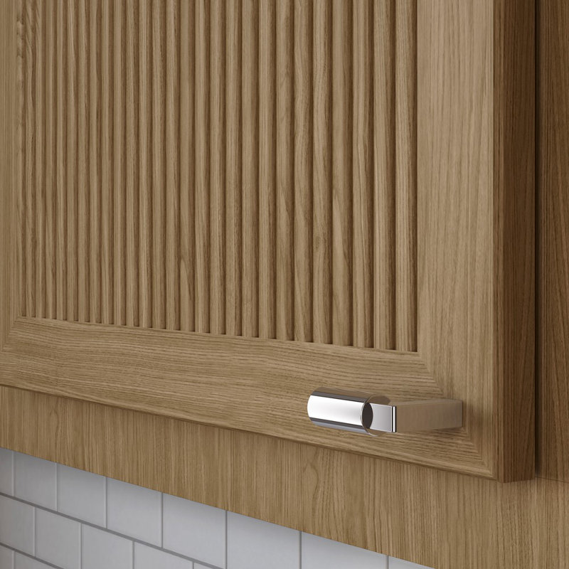 Polished Chrome Contemporary Cabinet Knob with Mounting Hardware