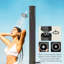 Douche solaire chauffée de 35 litres (9,2 gallons), douche extérieure de 2,16 m (7,1 pieds) pour piscine, jardin ou plage