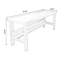 Bureau rectangulaire brun en bois massif-108954329