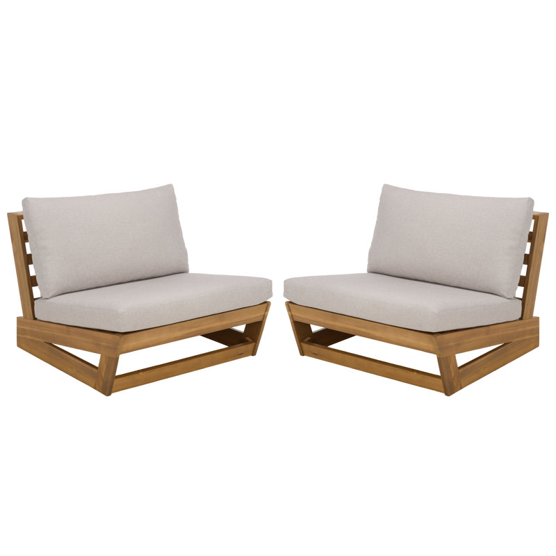 Duncan Lounge Chair Set Of 2, Light Grey