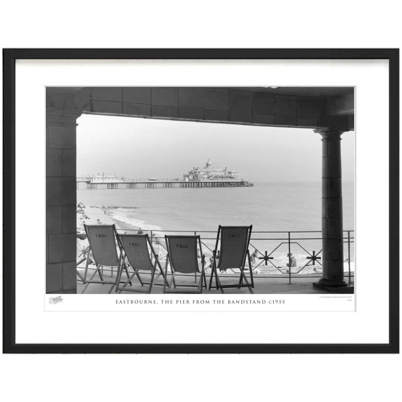 Eastbourne, The Pier From The Bandstand C1955 by Francis Frith - Single Picture Frame Print, 60cm H x 80cm W x 2.3cm D