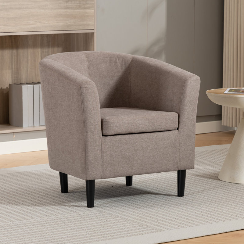 Upholstered Armchair, Brown