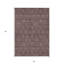 Tapis d'intérieur lavable floral gris et taupe 5 pi x 8 pi Merlot