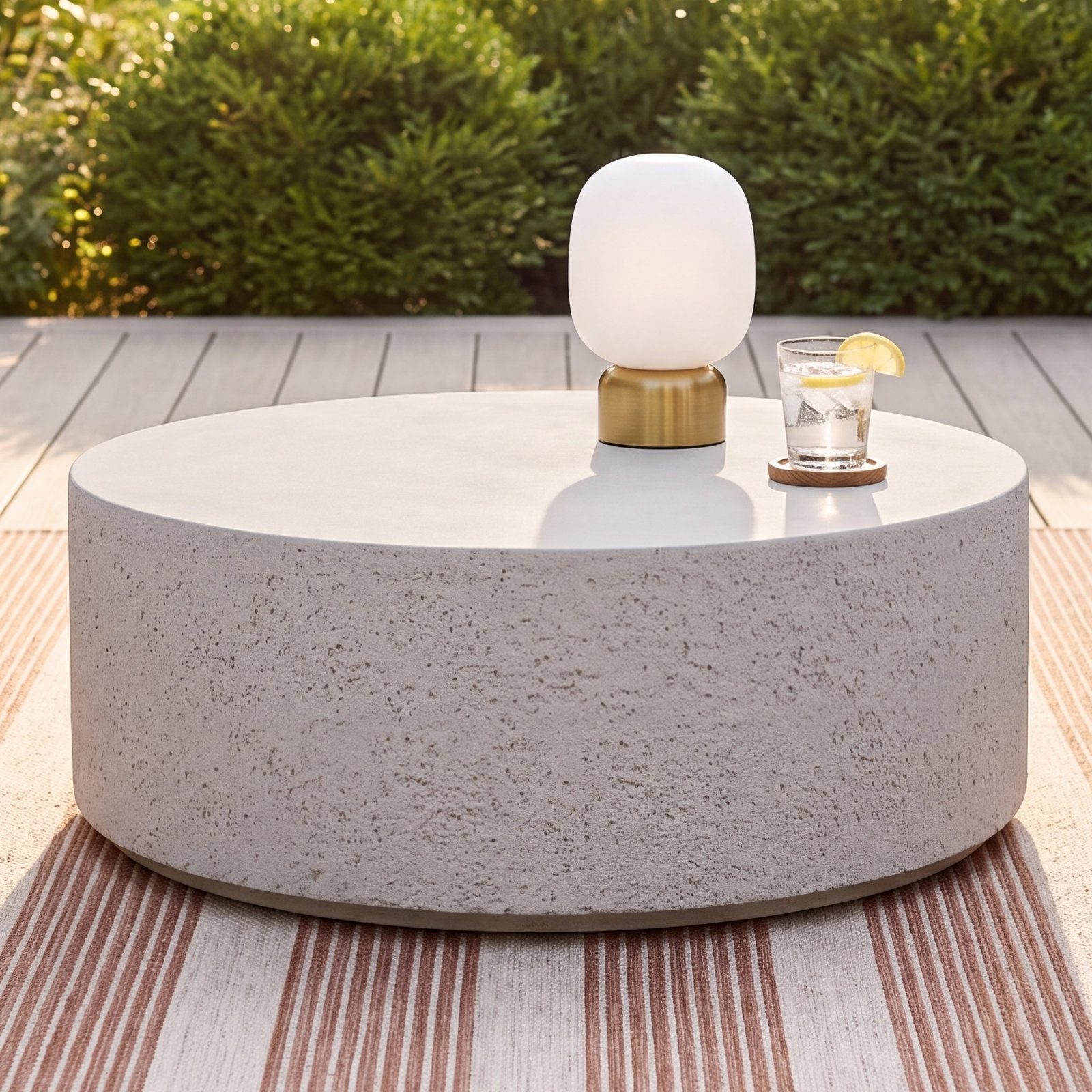 Gala 48'' Stone Outdoor Coffee Table